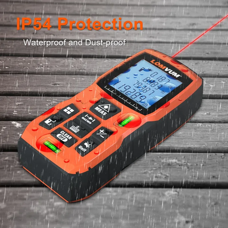 LOMVUM 120m Laser Distance Meter Trena Laser Ruler Rangefinders Digital Distance Meter Medidor Metro Lazer Tape Measure