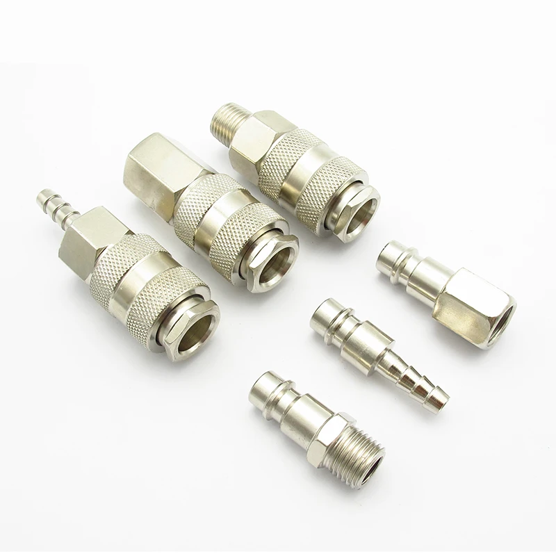 Pneumatic 15mm to 15mm Air Pipe Quick Fitting Coupler Connector Adapter 5pcs