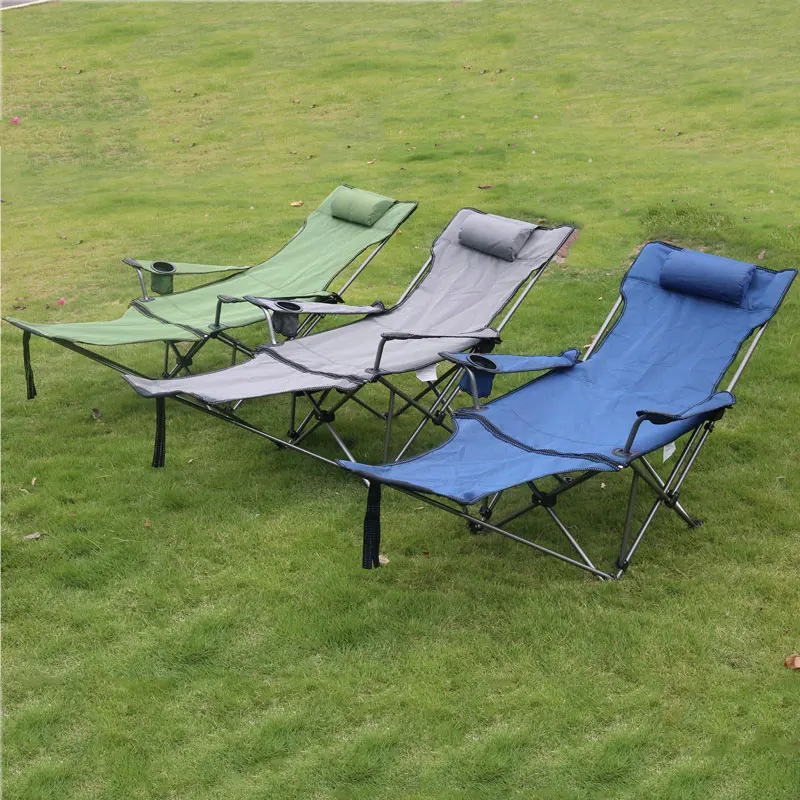 Outdoor Folding Chair Recliner Nap Bed Lunch Break Chair Portable Leisure  Back Fishing Chair Camping Beach Lounger - Beach Chairs - AliExpress
