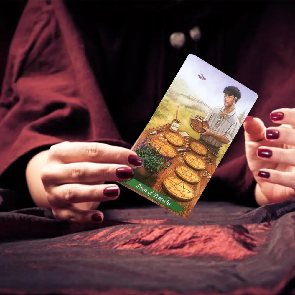 78 карт Таро зеленая ведьма колода настольные игры Английский для семьи Подарок