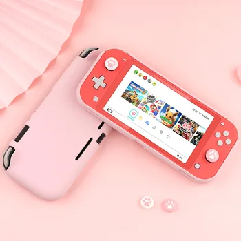 

GeekShare Liquid Silicone Switch Lite Case Pink Cover Shell NS Mini Games Console Shell Box For Nintendo Switch Lite Accessories