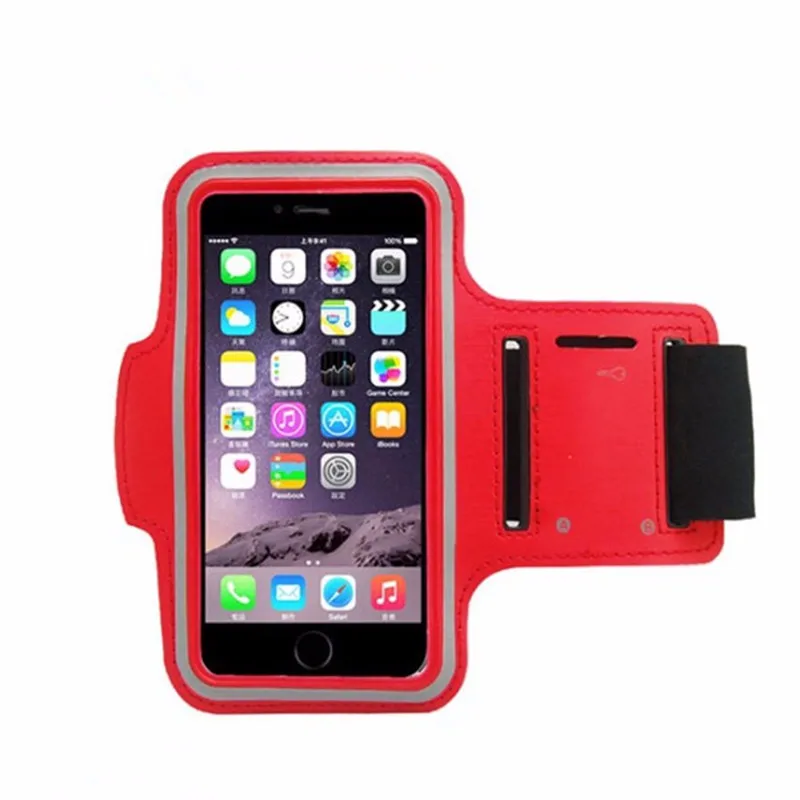 Sports Arm Band Belt Cover Key Pouch Elastic Gym Running Armband Case For Apple iphone 6 6s Plus 5.5 inch Protective Phone Bag