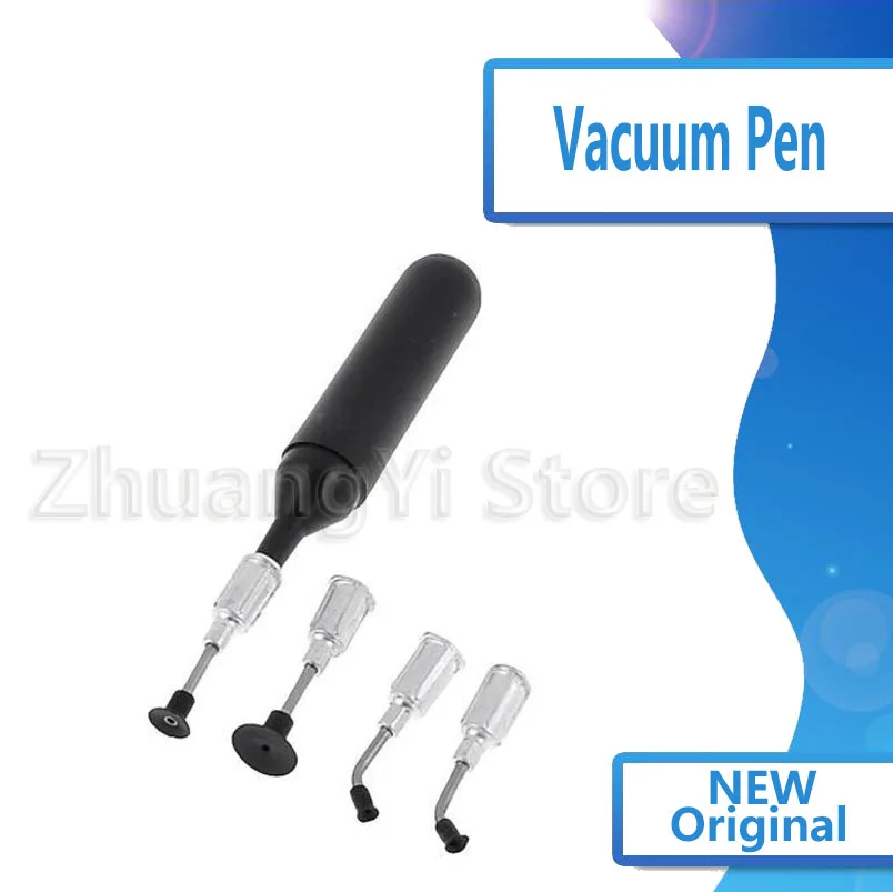 Мини-ручка вакуумная черная с 4 антистатическими всасывающими головками |