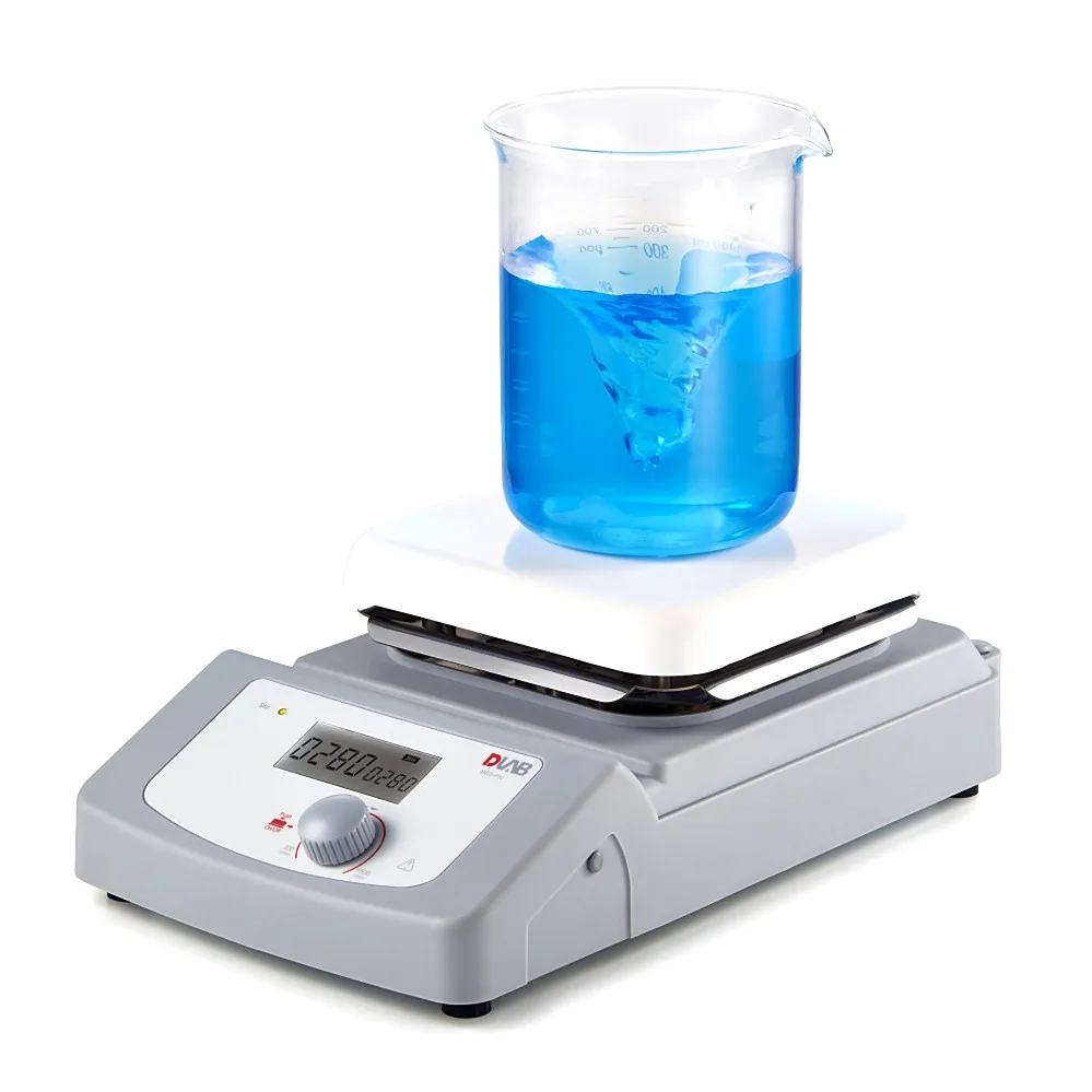 

LCD Digital Magnetic Stirrer With Ceramic Coated Plate Max. Temperature At 380(C) Dlab MS6-Pro Max. Stirring Quantity 5L