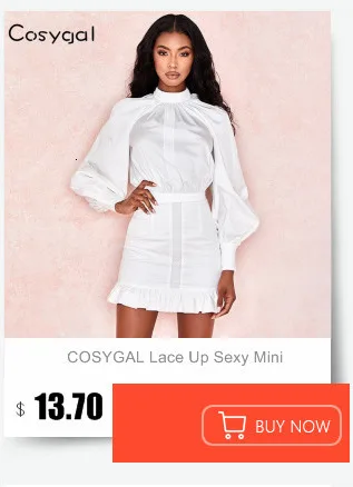 COSYGAL, Осеннее модное платье-рубашка, Двухслойное корсетное платье с пышными рукавами, розовые, белые вечерние платья для ночного клуба, сексуальное короткое платье Vestidos
