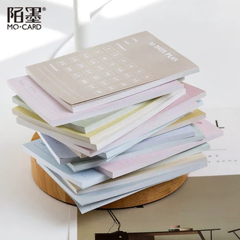 

50 Pcs/set Memo Pad Monthly Weekly Planner 2020 To Do List Multifunctional Notepad Mini Notebook Cute Stationary Memo Sheets