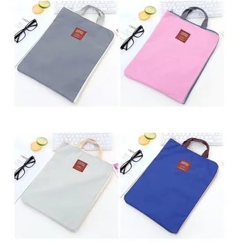 

Canvas Documents Bag A4 File Folder With Dual Buckles Filing Bag Waterproof Paper Organizer Office School Stationery Supplies