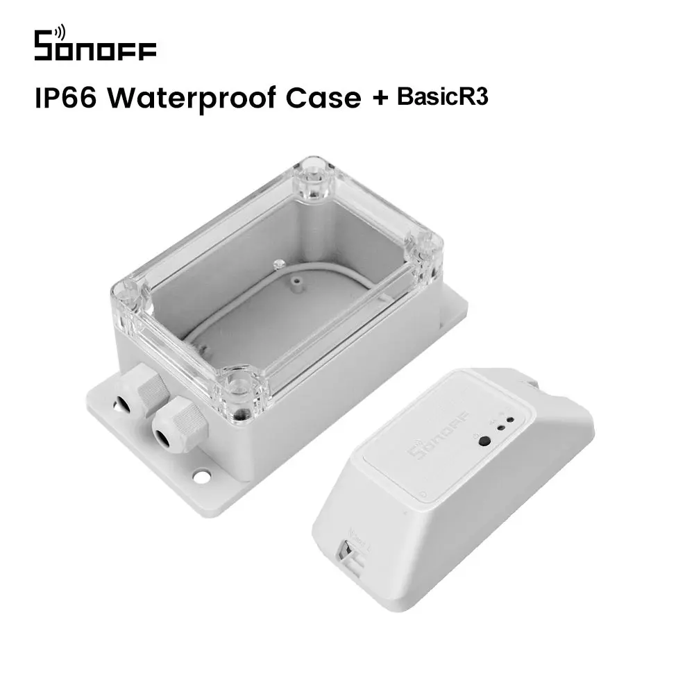 Itead SONOFF IP66 Waterproof Cover Case Junction Box Compatied With sonoff Basic/RF/Pow/Dual/TH10/TH16 Smart Home WiFi Switch 