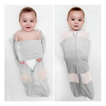 

2019 Summer Thin Baby Sleeping Bag Envelope For Newborns 0-6 Month Cotton Solid Color Zipper Sleepsacks Baby Bedding Accessorie