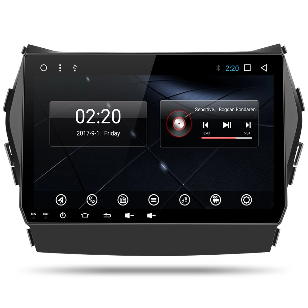 Android 9,0 PX30 автомобильный dvd gps Видео Радио плеер 1 din для hyundai IX45 Santa fe 2013 автомобильный навигатор - Цвет: without  canbus