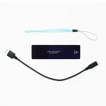 

M2 SSD Case NVME Enclosure M.2 to USB Type C 3.1 SSD Adapter for NVME PCIE NGFF SATA M/B Key SSD Disk Box M.2 SSD Case