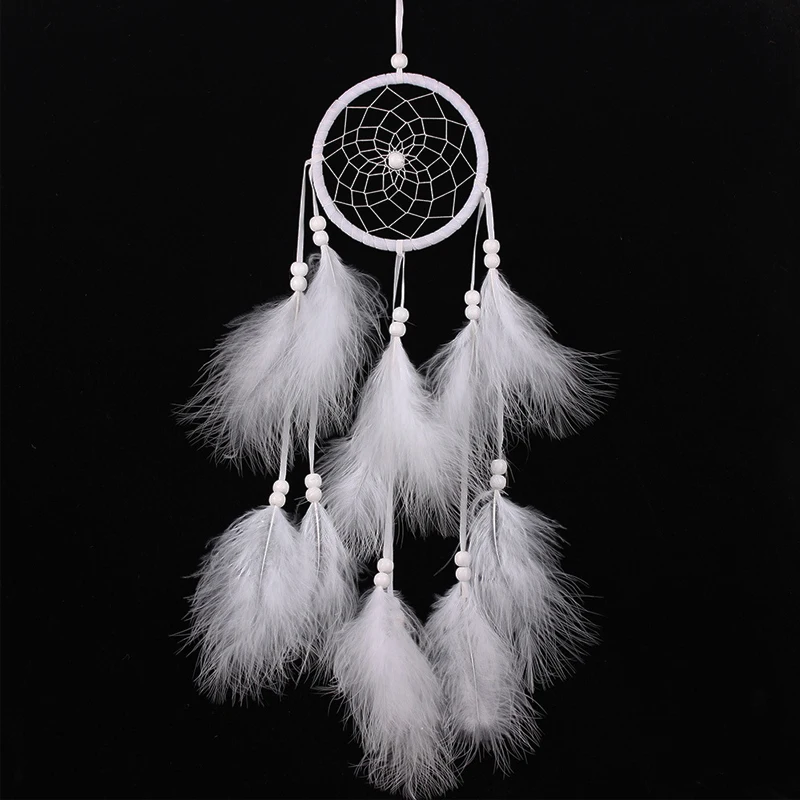 

Nordic Wind Chimes Handmade Dream Catcher Net With Feathers 55cm Wall Hanging Dream Catcher Craft Gift Home Room Decoration