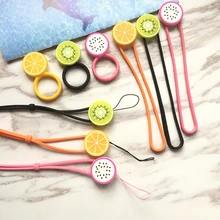 Sommer kleine frische obst удобный ремешок lange nette handgelenk seil handy Универсальный anhanger ring lanyard