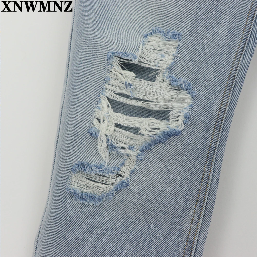 Vintage mom jeans high waisted jeans woman ripped boyfriend jeans for women korean style  distressed jeans blue denim pants