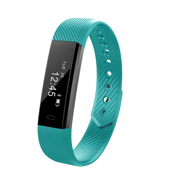 Smart Wristbands Fitness Tracker Smart Bracelet Men Pedometer Bluetooth Smartband Waterproof Sleep Monitor WristWatch PK Fitbits - Color: Tiffany Blue