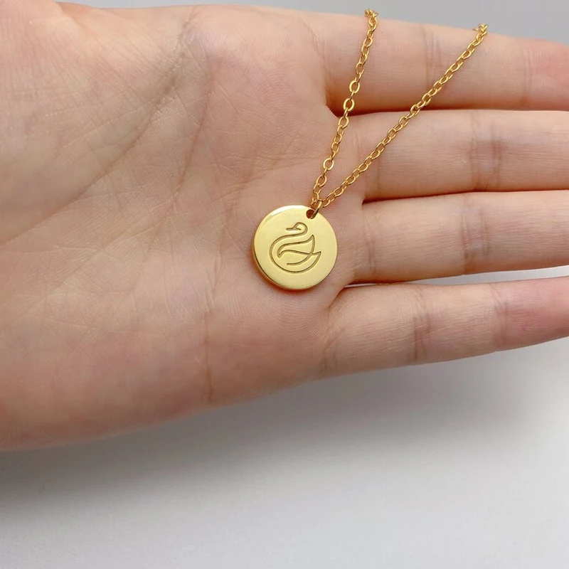 Customize Name Words Photo Custom Necklace Personalized Handwriting Engraving Pendant Choker Jewelry Mother's Day Best Gift