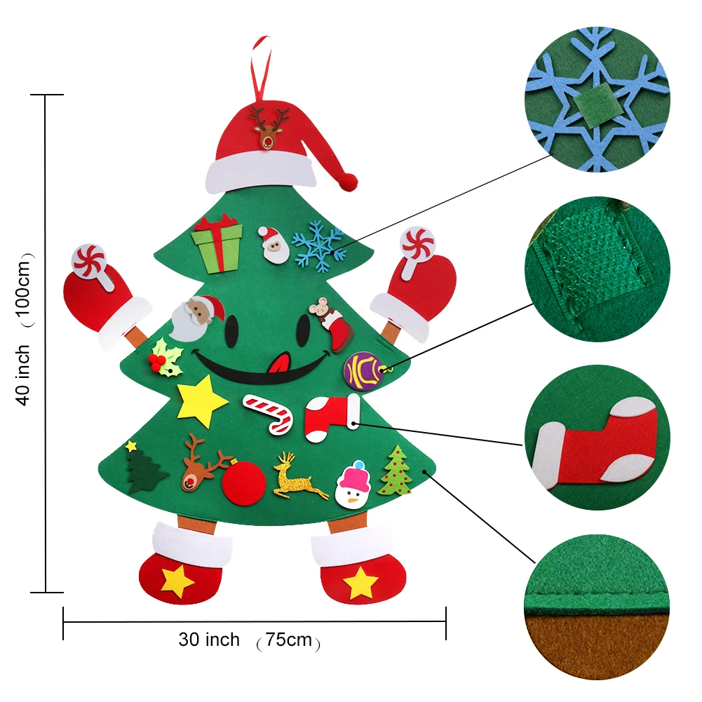 Рождественский календарь для женщин и девочек, ювелирные изделия, сделай сам, снеговик, календарь обратного отсчета, 24 дня, подвески с браслетом, набор, детские подарки, игрушки - Цвет: smile Xmas tree