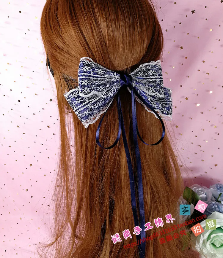 Ручная работа Лолита маленькая полоска для волос KC боковой зажим, аксессуар для волос ручной работы украшения для волос японский головной убор Лолиты