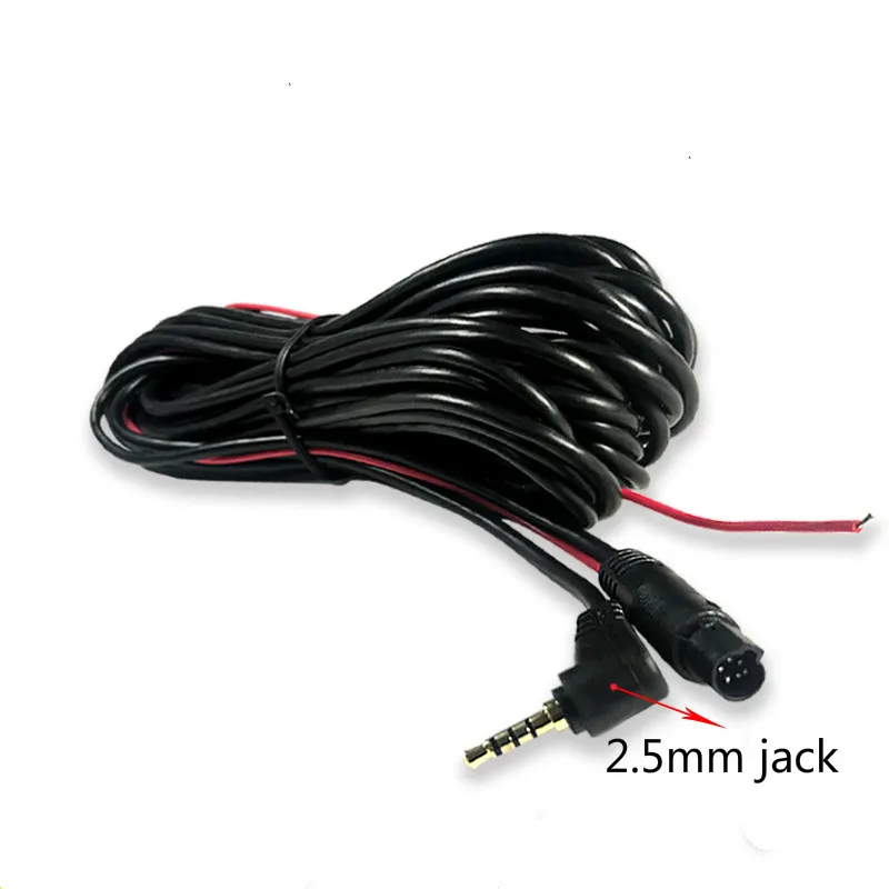 

AZGIANT 5pin to 2.5mm Car Camera extension Cable RCA Video DVR Rear View Camera male DVR Camera Cable