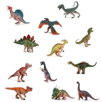 

Dinosaur World Tyrannosaurus Therizinosaurus Spinosaurus Action Figures 16pcs/set Jurassic Dinosaurs Model Toys Christmas gift