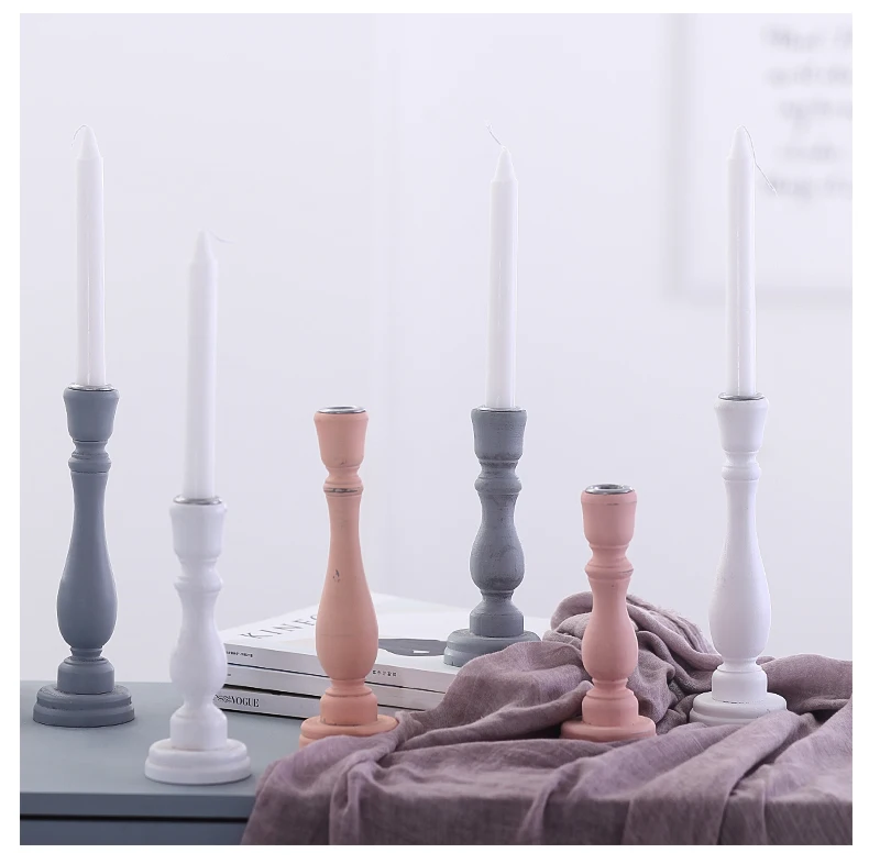 Деревянная подставка подсвечник ретро канделябр главное украшение Photophore Candelabros Portavelas отель стол украшения для дома 30ZT234