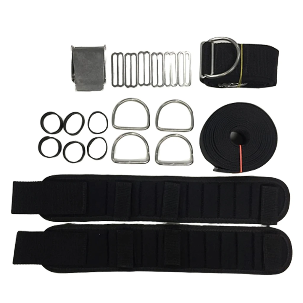 

Durable Diving Tank Carry Harness Carrier Heavy Duty Weight Belt Shoulder Strap Dive Tank Backplate Harness