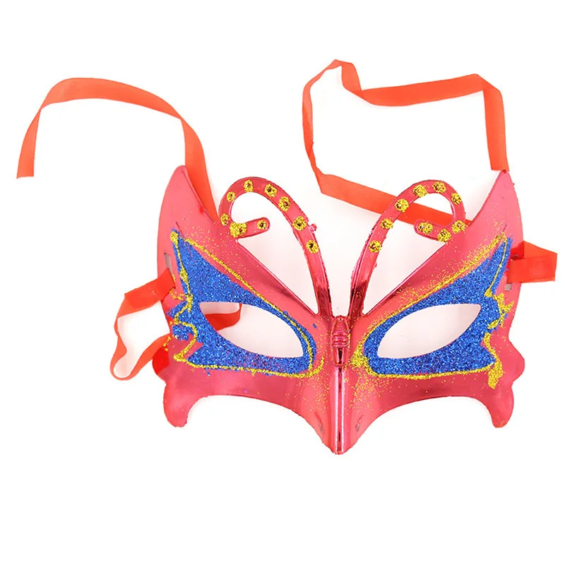 

Halloween Hip Hop Will Mask Children Adult Butterfly Side Feather Mask Coloured Drawing Princess Mask Butterfly Mask