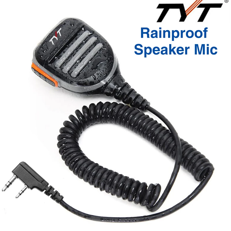 TYT Handheld Microphone Speaker MIC For MD-380 MD-390 TH-UV8000D Walkie Talkie 