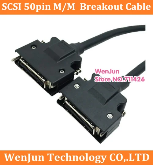 High Quality Scsi Data Cable 50pin Male To Male Cable Scsi 50 Pin To 50pin Breakout Cable For