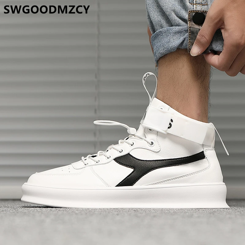 

high top sneakers designer mens shoes casual 2019 mens shoes genuine leather fashion sneakers luxury shoes chaussure homme buty