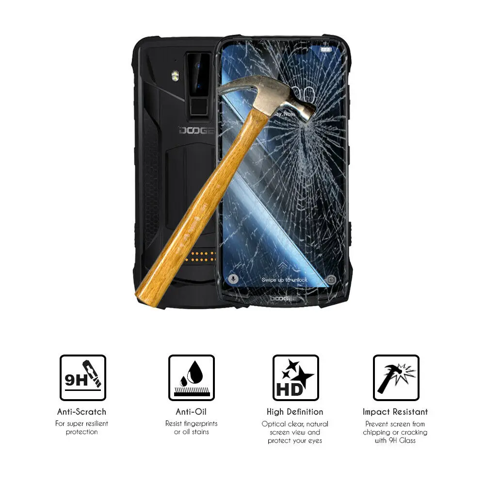 Закаленное стекло Для Doogee S90C Защитное для экрана 2.5D 9H Премиум DOOGEE S90