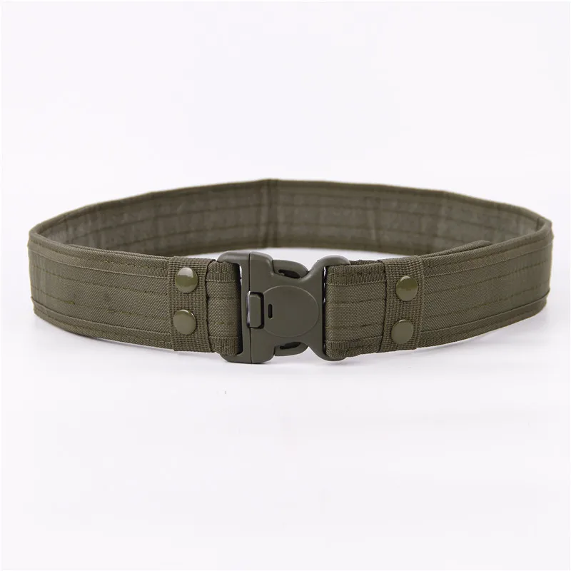 2020 Army Style Thicken Combat Belts Quick Release Tactical Belt Fashion Men Canvas Waistband Outdoor Hunting Accessories 130cm mens black belt Belts