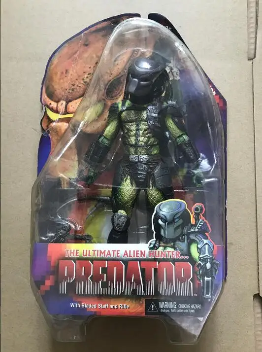 Сливовый NECA Хищник Классический Хищник 25th anniversary Jungle Hunter фигурка Коллекционная модель игрушки " 20 см - Цвет: Сливовый