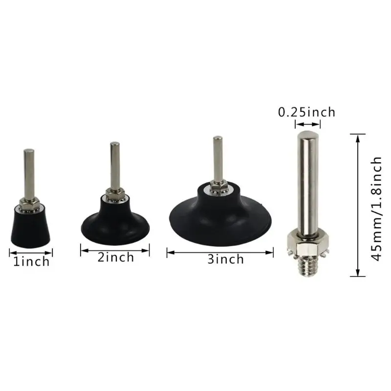 

5 Pack Roloc Disc Pad Holder, Universal Quick Replacement 2 inches, 3 inches and 1inch Disc Pad Holder with a Quarter inch Shank