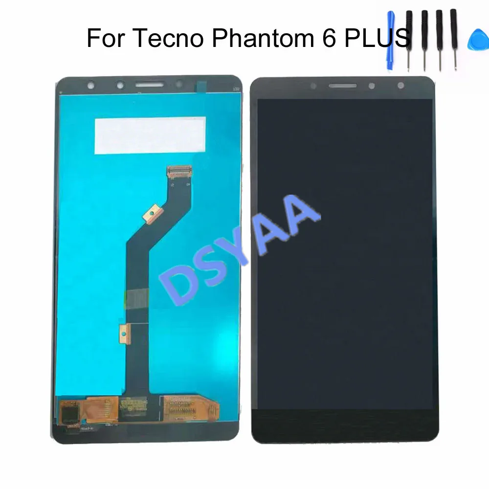 

6.0 Inch LCD for Tecno Phantom 6 PLUS Display Panel Touch Screen Digitizer Repair Replacement Parts High Quality with Free Tools