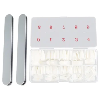 

500pcs Creative Fake Nail Pieces Stylish Nail Art Tool Artificial Nails Decor DIY Manicure Supplies for Women Female with 1pc Bo