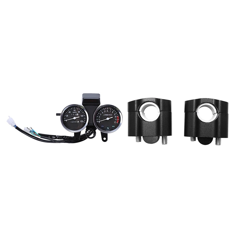 1 Pcs Led Motorcycle Modified Speedometer Odometer Tachometer &amp Pair Cnc 22Mm 28Mm Off Road Bar | Автомобили и мотоциклы