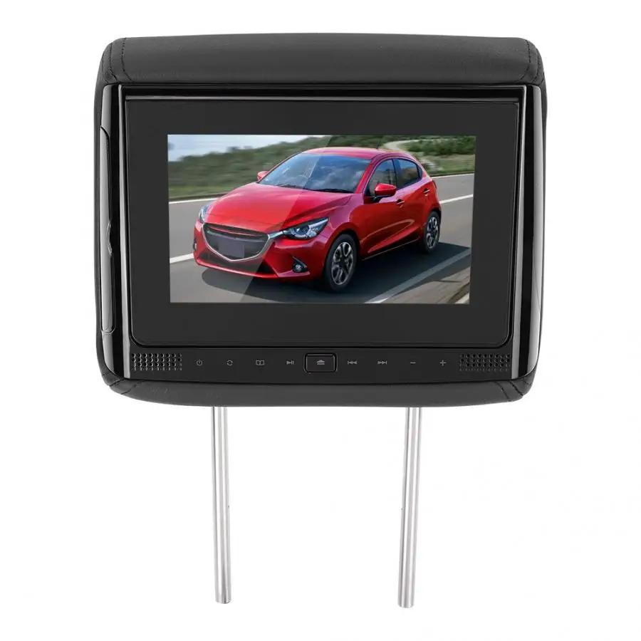 7 в автомобильный подголовник монитор DVD видео плеер USB/IR/FM передатчик автомобильный vcd-плеер пульт дистанционного управления