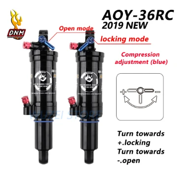 DNM/AOY-36RC MTB Велоспорт велосипед катушки Задний амортизатор 165/190/200 мм горный велосипед воздуха задний амортизатор с блокировкой