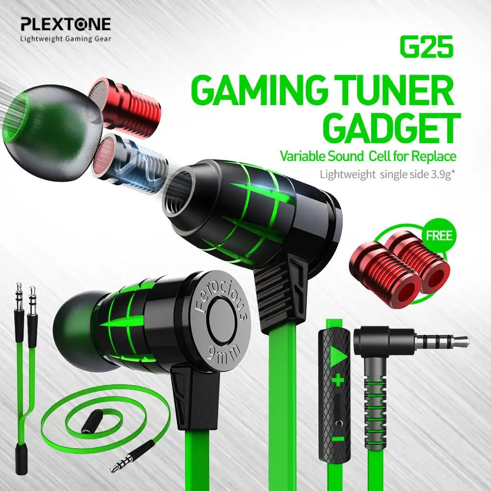 Metal wired Earphone Corded Headset For Mobile Phone PC Gaming WIred Headphone 3 5mm IN EAR Headset Comfortable ear Headphones