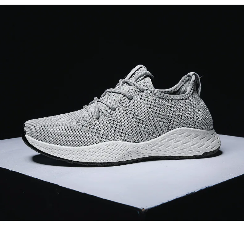 

Breathable Men Sneakers Male Shoes Adult Red Black Gray High Quality Comfortable Non-slip Soft Mesh Men Shoes Summer Size 38-47