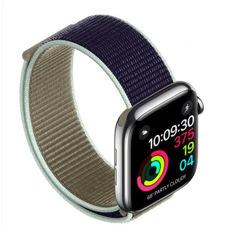 Спортивная петля ремешок apple watch band 42 мм 38 мм apple watch 4 3 band iwatch band 44 мм 40 мм correa pulseira 42 44 нейлоновый ремешок для часов