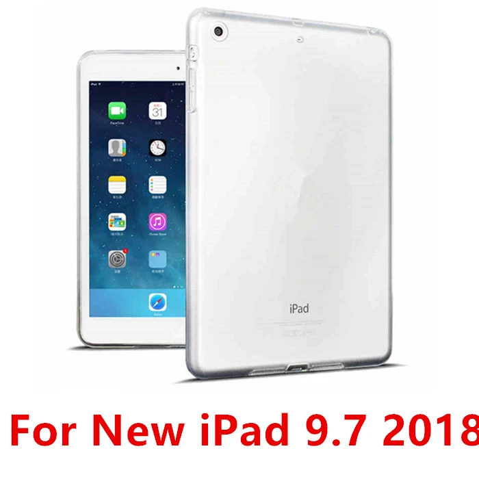 Для нового iPad 9,7 чехол TPU силиконовый прозрачный тонкий чехол для iPad Air 2 Air 1 Pro 10,5 Mini 2 3 4 Coque Capa Funda - Цвет: 9.7 2018