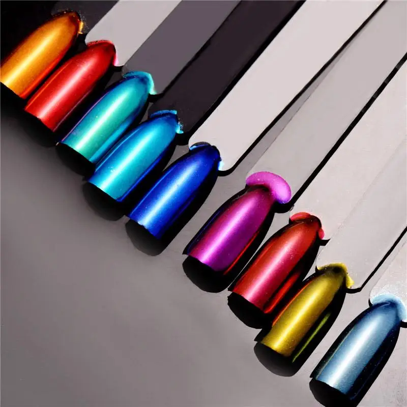 

1 Box Aurora Chameleon Glitter Powder Shining Mirror Chrome Dust Pearlescent Nail Art Decoration Manicure Fashion Nail Art