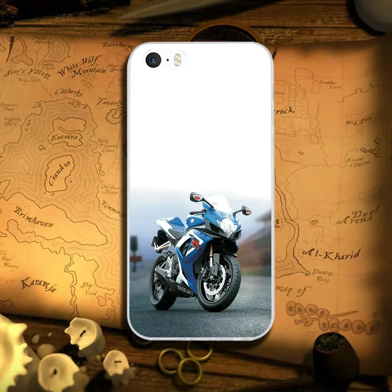 Мягкий чехол из ТПУ для Suzuki GSX R Kawasaki аксессуары мотоциклов iPhone 8 7 6 6S Plus X XR XS Max 5 Φ SE