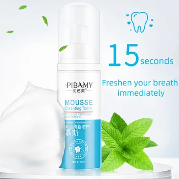 

Mint Fresh Breath Oral Mousse Teeth Whitening Long-Lasting Removal Stains Bad Breath Oral Care For Men And Women 60ML E1