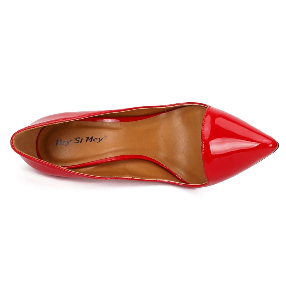 HSM/Женская обувь Туфли-лодочки с острым носком тонкий каблук 14 см; zapatos mujer; большие размеры 40-48, 49; модные женские туфли на шпильке
