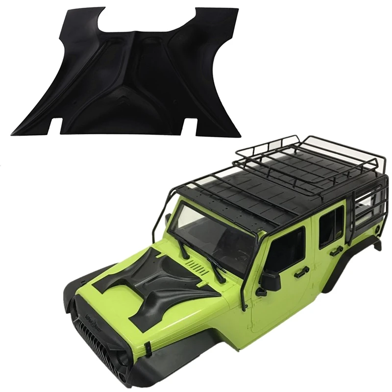 Крышка капота двигателя для 1:10 Traxxas Hsp Redcat Axial Scx10 D90 Rc Rock Crawler Jeep Wrangler Car