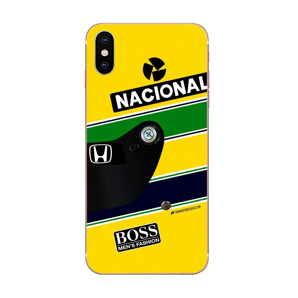 as picture Ayrton Senna шлем для Apple iPhone 4 4s 5 5C 5S SE 6 6S 7 8 Plus X XS Max XR роскошный высококачественный - Цвет: as picture