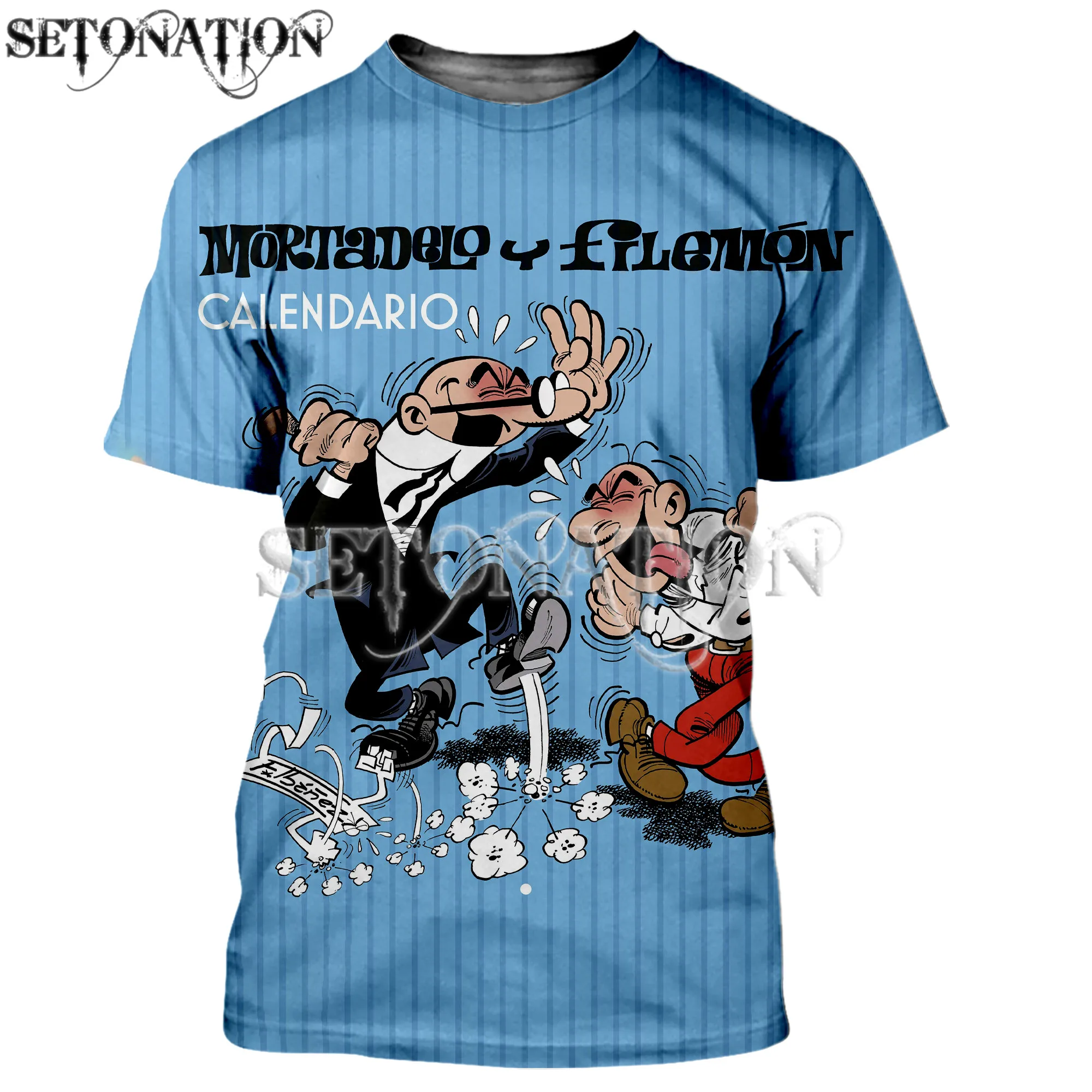 Mortadelo y Filemon men/women New fashion cool 3D printed t-shirts casual Harajuku style tshirt streetwear tops dropshipping | Мужская